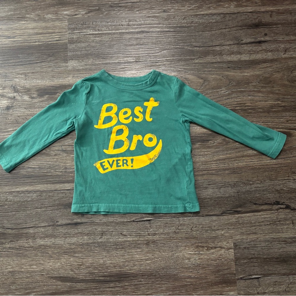 Green 'Best Bro Ever' Kids Shirt